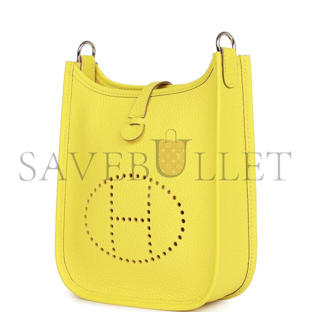 HERMES EVELYNE MINI CLEMENCE PALLADIUM HARDWARE (18*16*5cm)