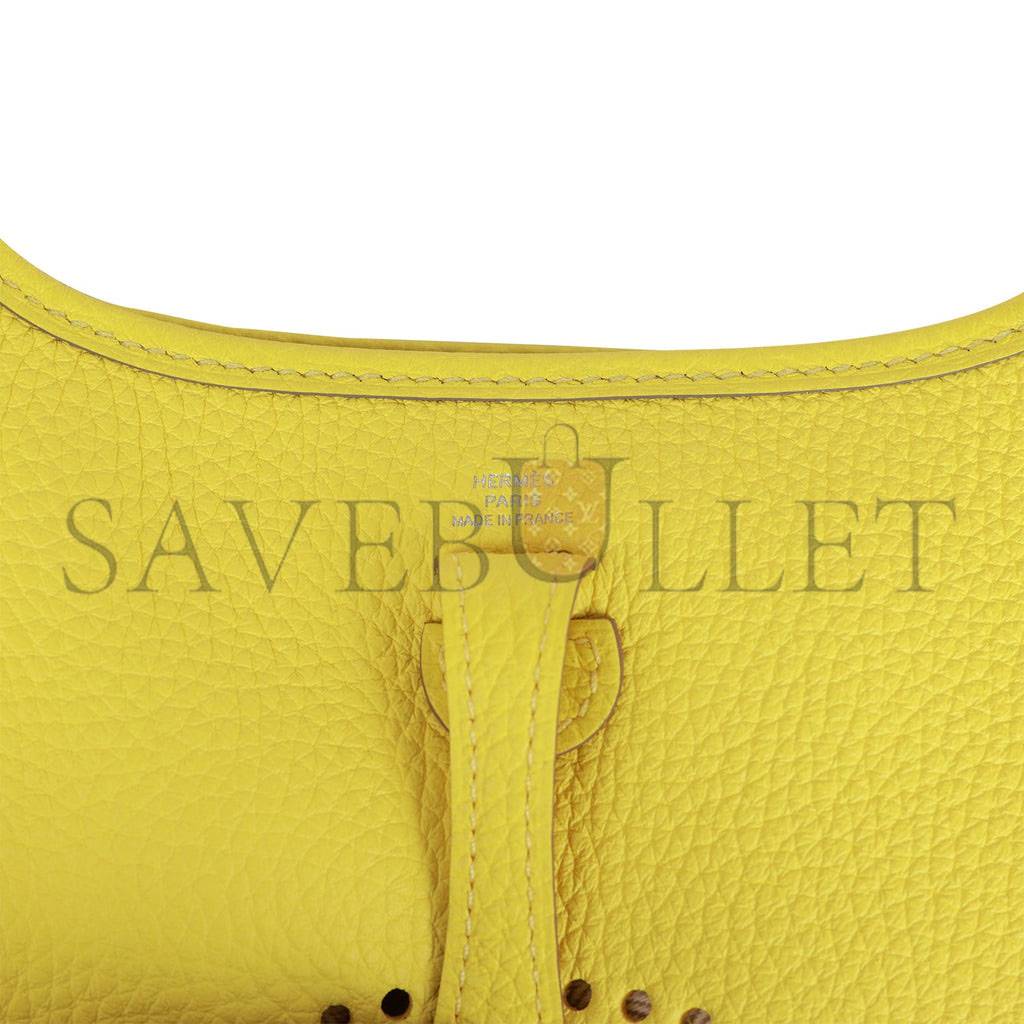 HERMES EVELYNE MINI CLEMENCE PALLADIUM HARDWARE (18*16*5cm)