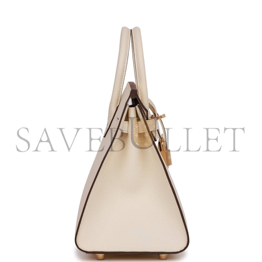 HERMES BIRKIN 25 SELLIER EPSOM GOLD HARDWARE (25*20*13cm)