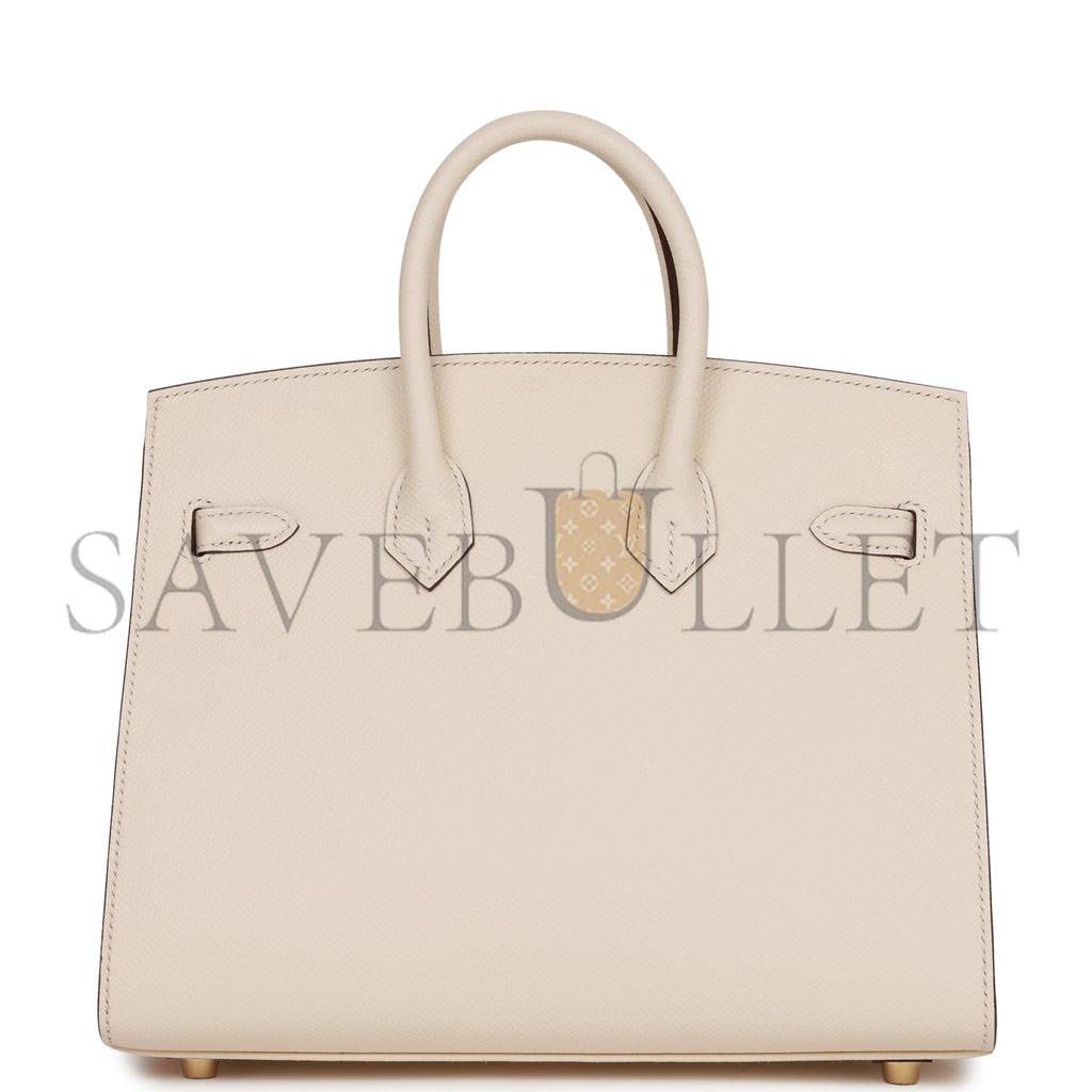 HERMES BIRKIN 25 SELLIER EPSOM GOLD HARDWARE (25*20*13cm)
