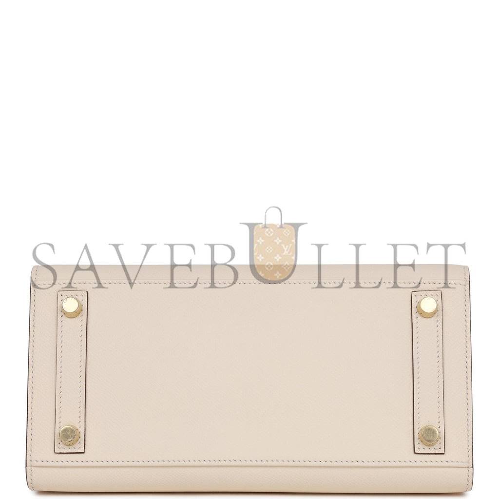 HERMES BIRKIN 25 SELLIER EPSOM GOLD HARDWARE (25*20*13cm)