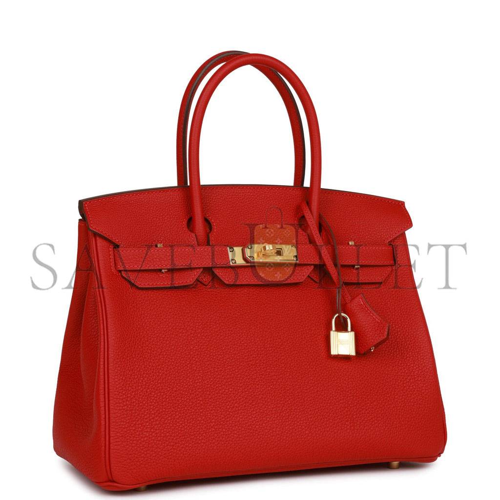 HERMES BIRKIN 30 TOGO GOLD HARDWARE (30*22*16cm)