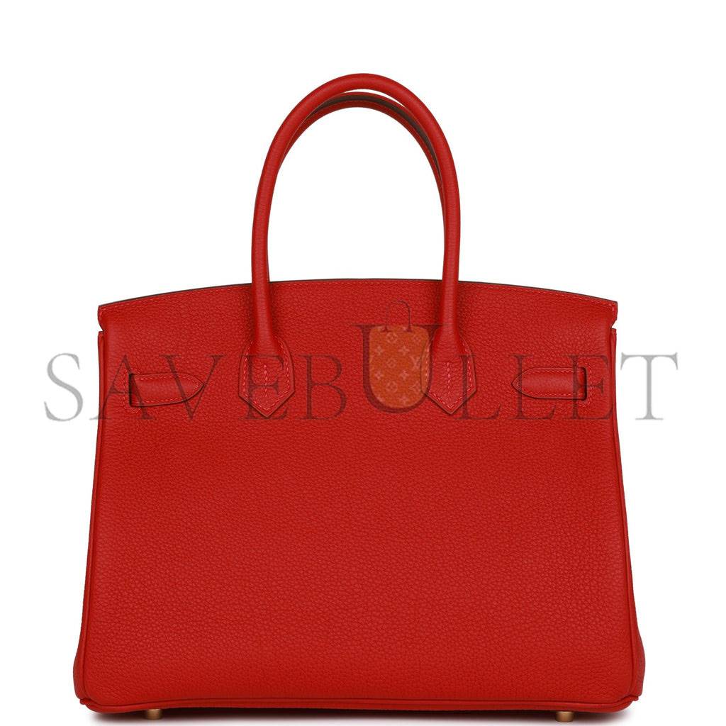 HERMES BIRKIN 30 TOGO GOLD HARDWARE (30*22*16cm)