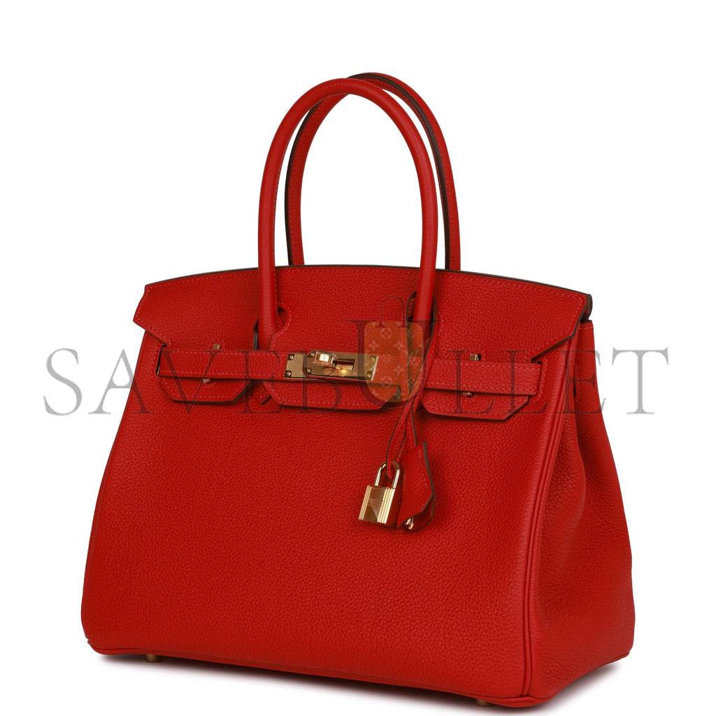 HERMES BIRKIN 30 TOGO GOLD HARDWARE (30*22*16cm)