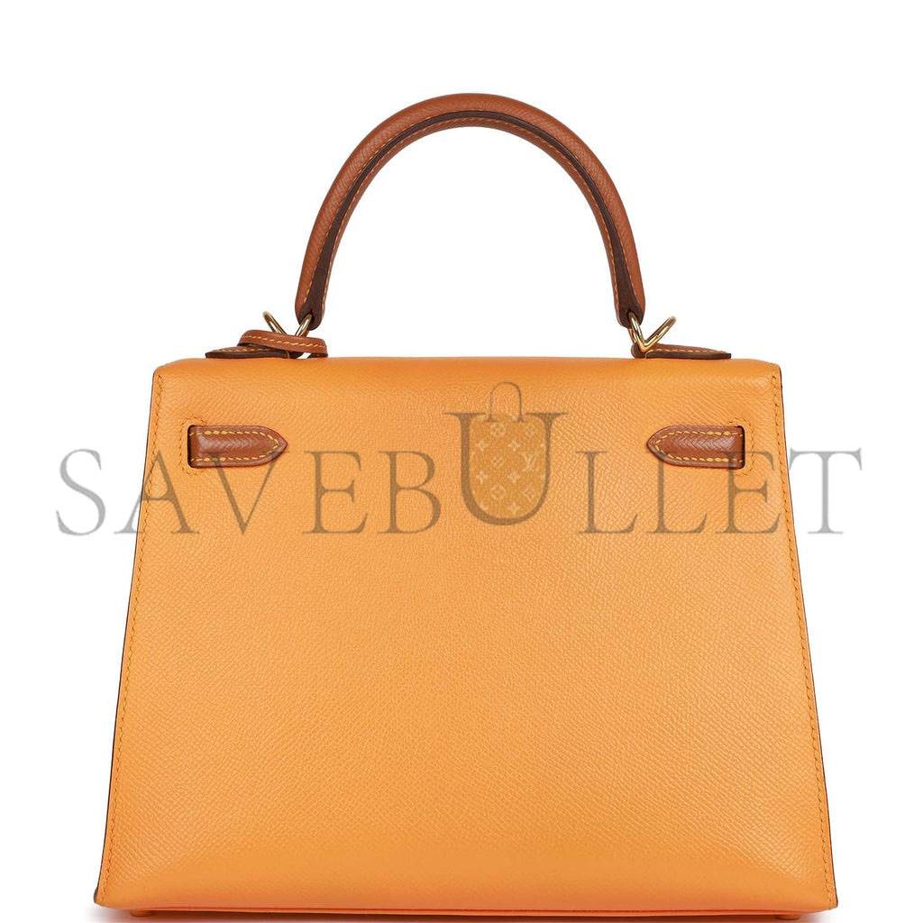 HERMES KELLY 25 EPSOM GOLD HARDWARE (25*17*7cm)
