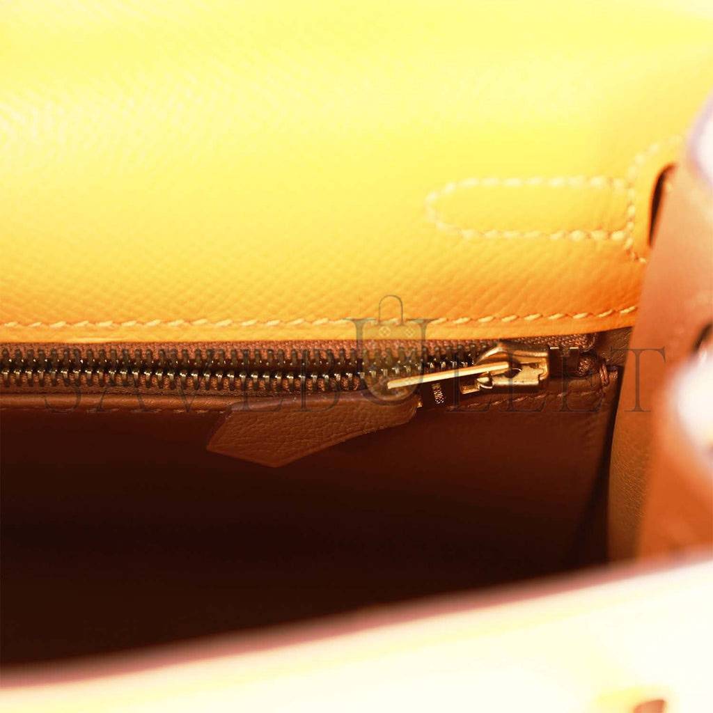 HERMES KELLY 25 EPSOM GOLD HARDWARE (25*17*7cm)