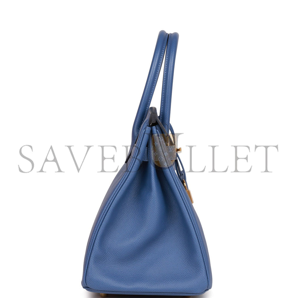 HERMES BIRKIN 30 BLEU BRIGHTON EPSOM GOLD HARDWARE (30cm)