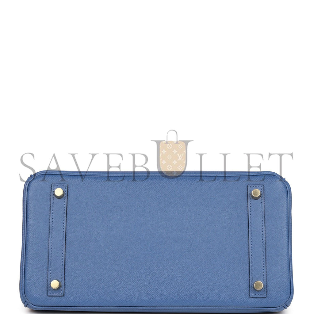 HERMES BIRKIN 30 BLEU BRIGHTON EPSOM GOLD HARDWARE (30cm)
