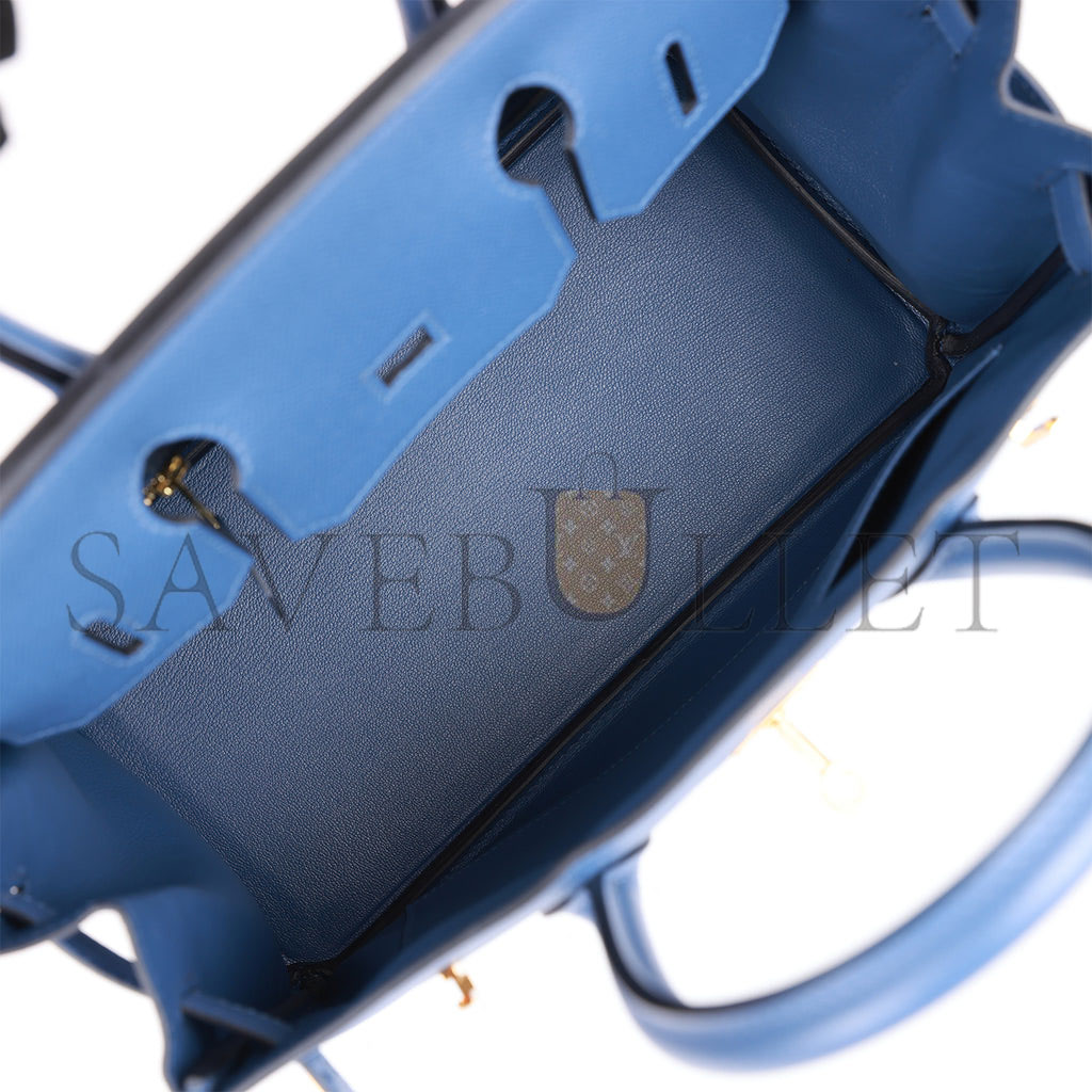 HERMES BIRKIN 30 BLEU BRIGHTON EPSOM GOLD HARDWARE (30cm)