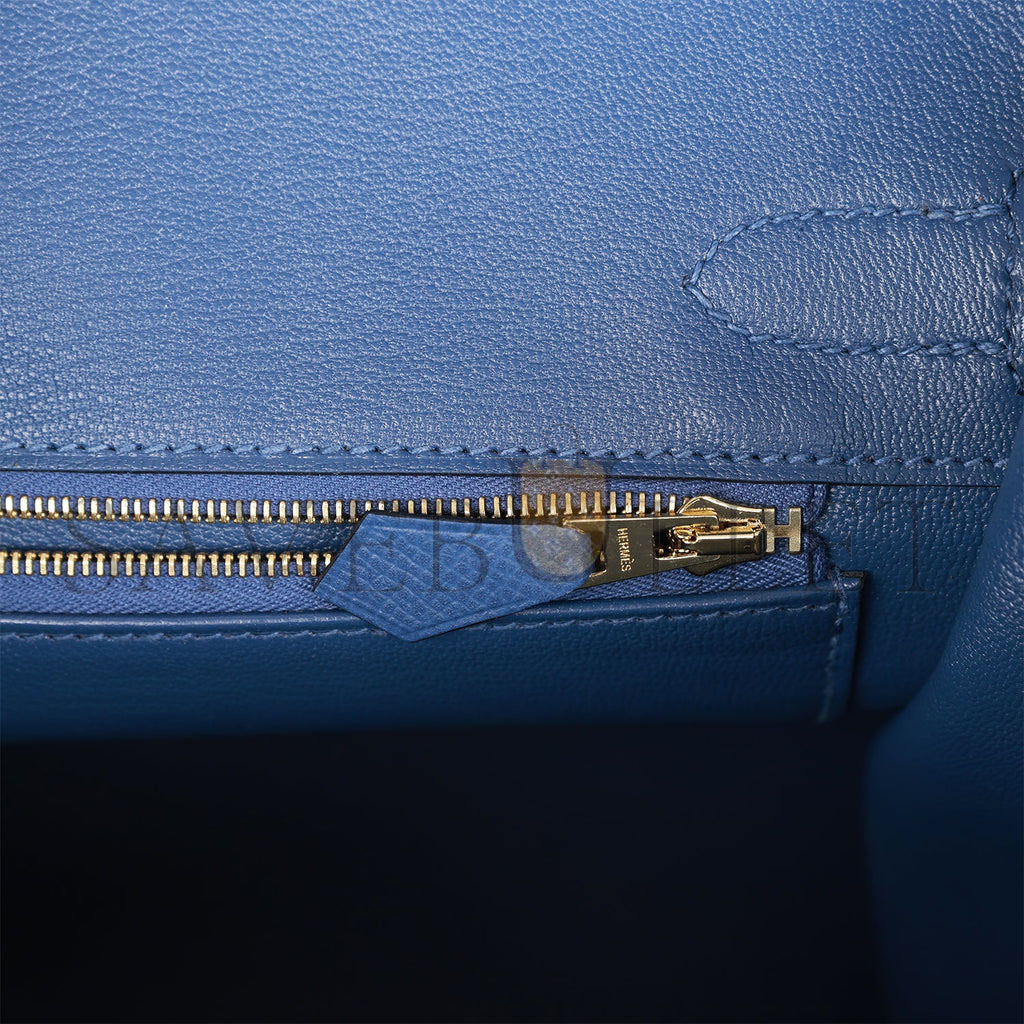 HERMES BIRKIN 30 BLEU BRIGHTON EPSOM GOLD HARDWARE (30cm)