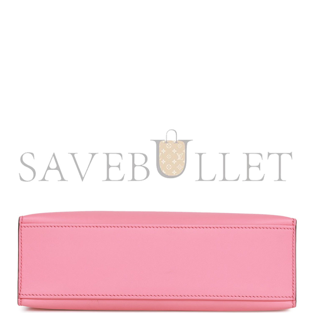 HERMES MINI KELLY POCHETTE ROSE D