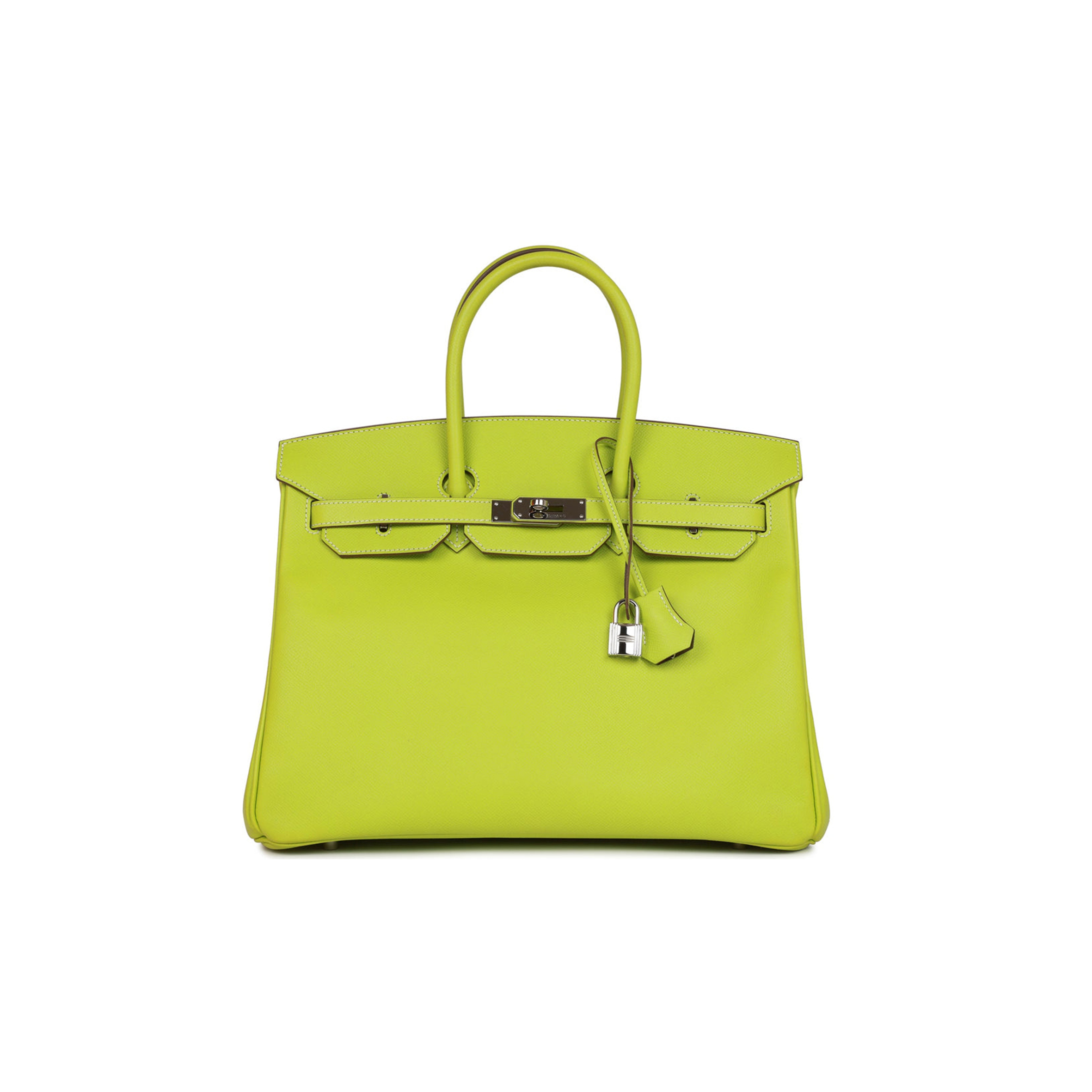 HERMES BIRKIN 35 KIWI CANDY EPSOM PALLADIUM HARDWARE (35*25*18cm)