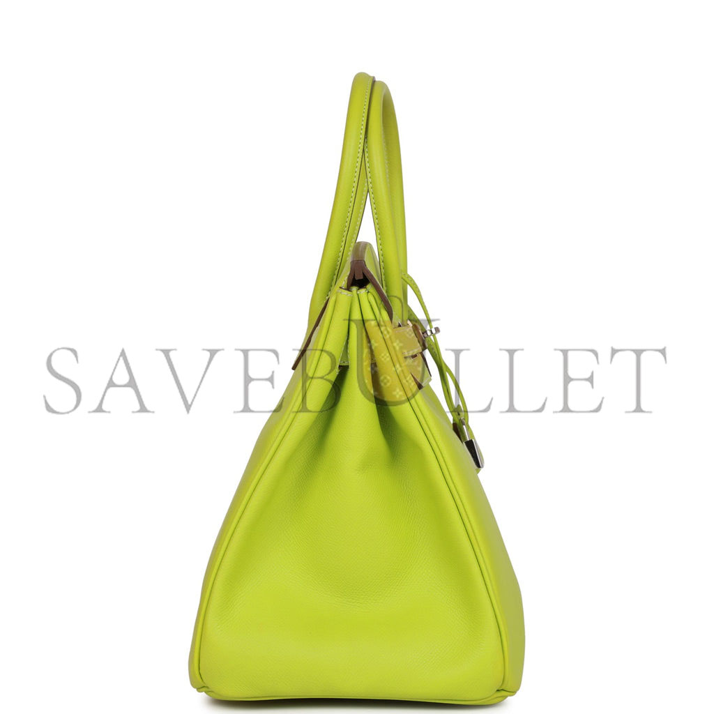 HERMES BIRKIN 35 KIWI CANDY EPSOM PALLADIUM HARDWARE (35*25*18cm)