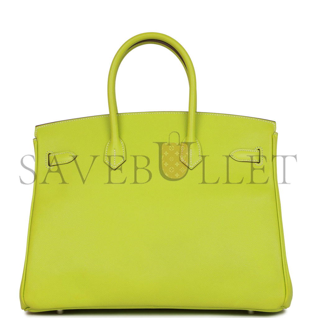 HERMES BIRKIN 35 KIWI CANDY EPSOM PALLADIUM HARDWARE (35*25*18cm)