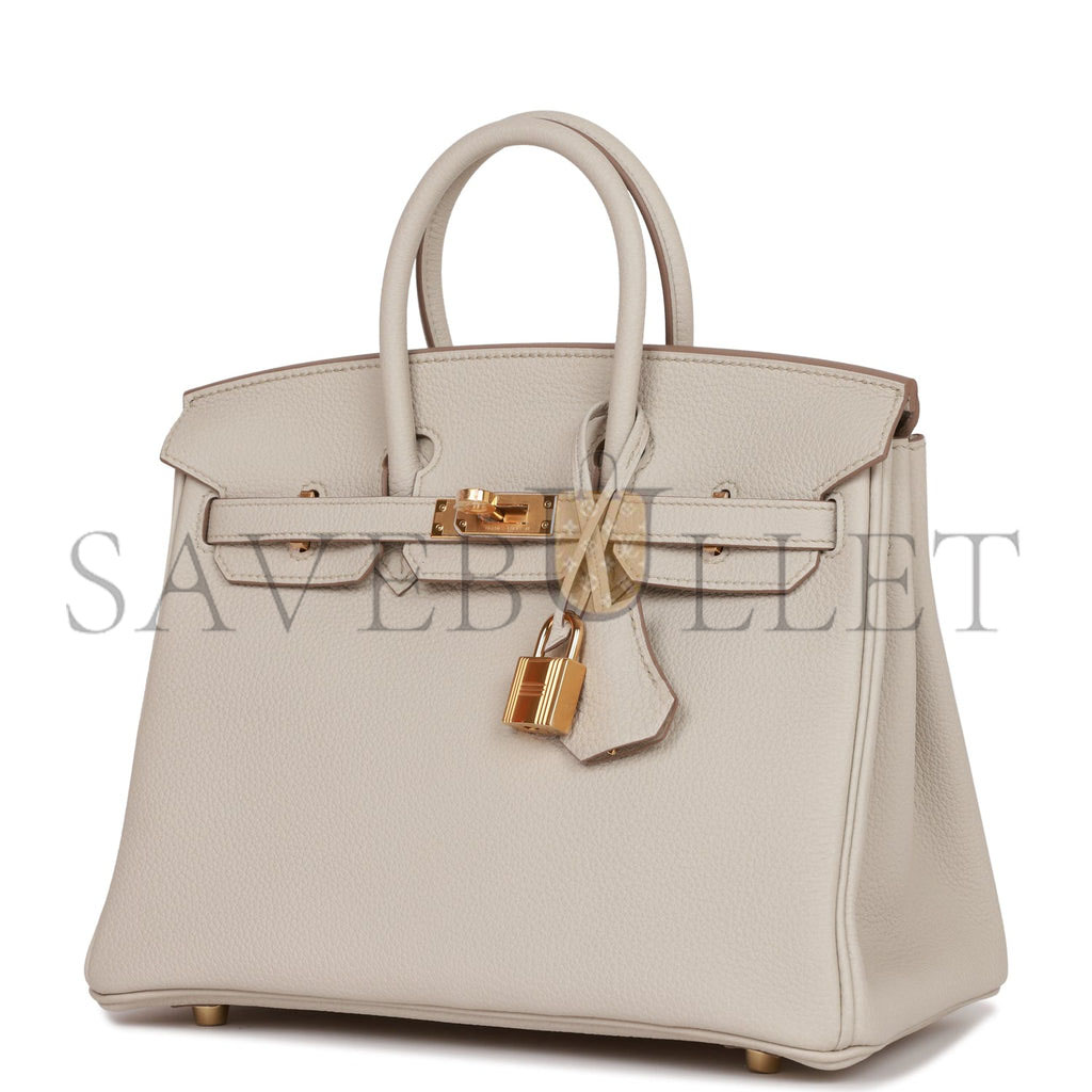 HERMES BIRKIN 25 TOGO GOLD HARDWARE (25*20*13cm)