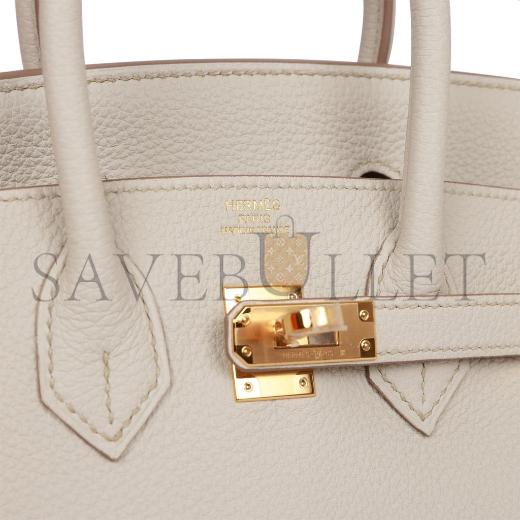 HERMES BIRKIN 25 TOGO GOLD HARDWARE (25*20*13cm)