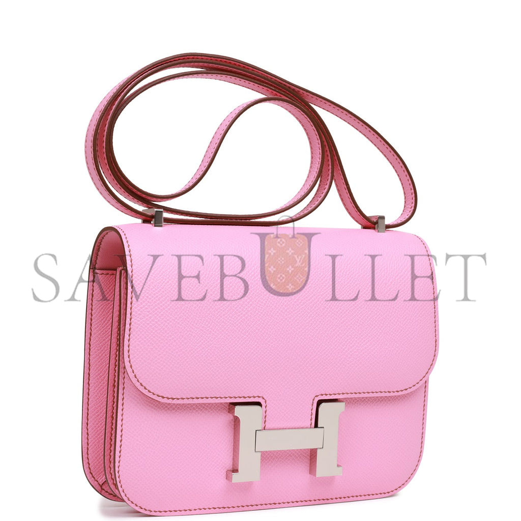 HERMES CONSTANCE 18 EPSOM PALLADIUM HARDWARE (18*15*4cm)