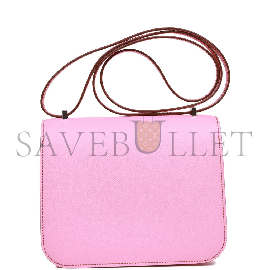 HERMES CONSTANCE 18 EPSOM PALLADIUM HARDWARE (18*15*4cm)