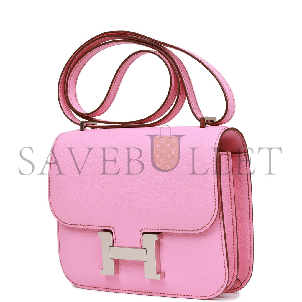 HERMES CONSTANCE 18 EPSOM PALLADIUM HARDWARE (18*15*4cm)