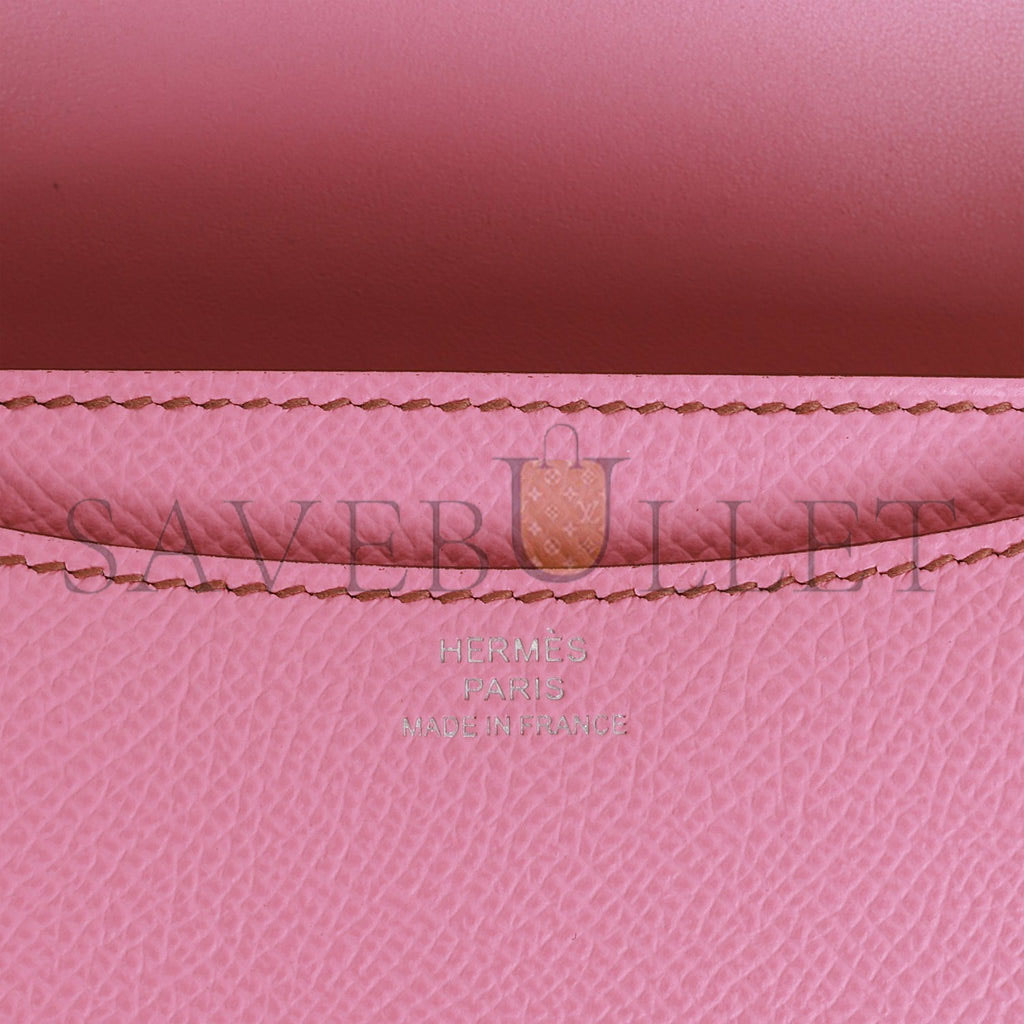 HERMES CONSTANCE 18 EPSOM PALLADIUM HARDWARE (18*15*4cm)