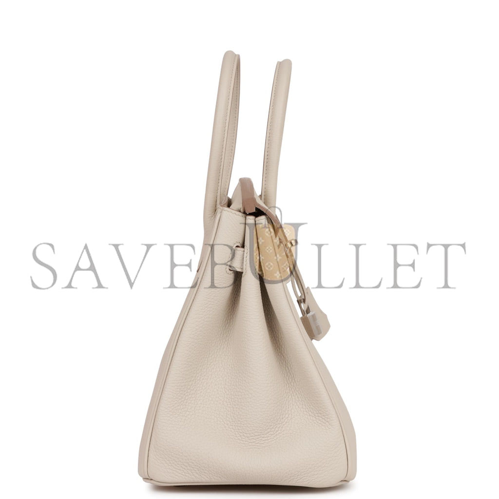 HERMES BIRKIN 30 TOGO AND SWIFT PALLADIUM HARDWARE (30*22*16cm)