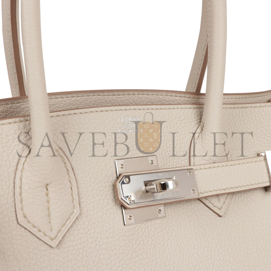 HERMES BIRKIN 30 TOGO AND SWIFT PALLADIUM HARDWARE (30*22*16cm)