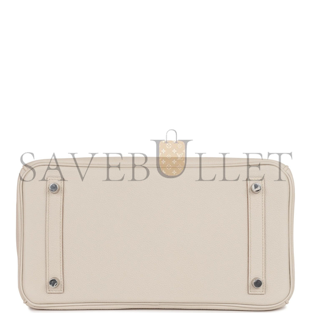 HERMES BIRKIN 30 TOGO AND SWIFT PALLADIUM HARDWARE (30*22*16cm)