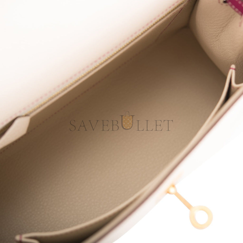 HERMES KELLY 25 EPSOM BRUSHED GOLD HARDWARE (25*17*7cm)