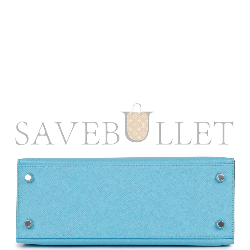 HERMES KELLY 25 EPSOM PALLADIUM HARDWARE (25*17*7cm)