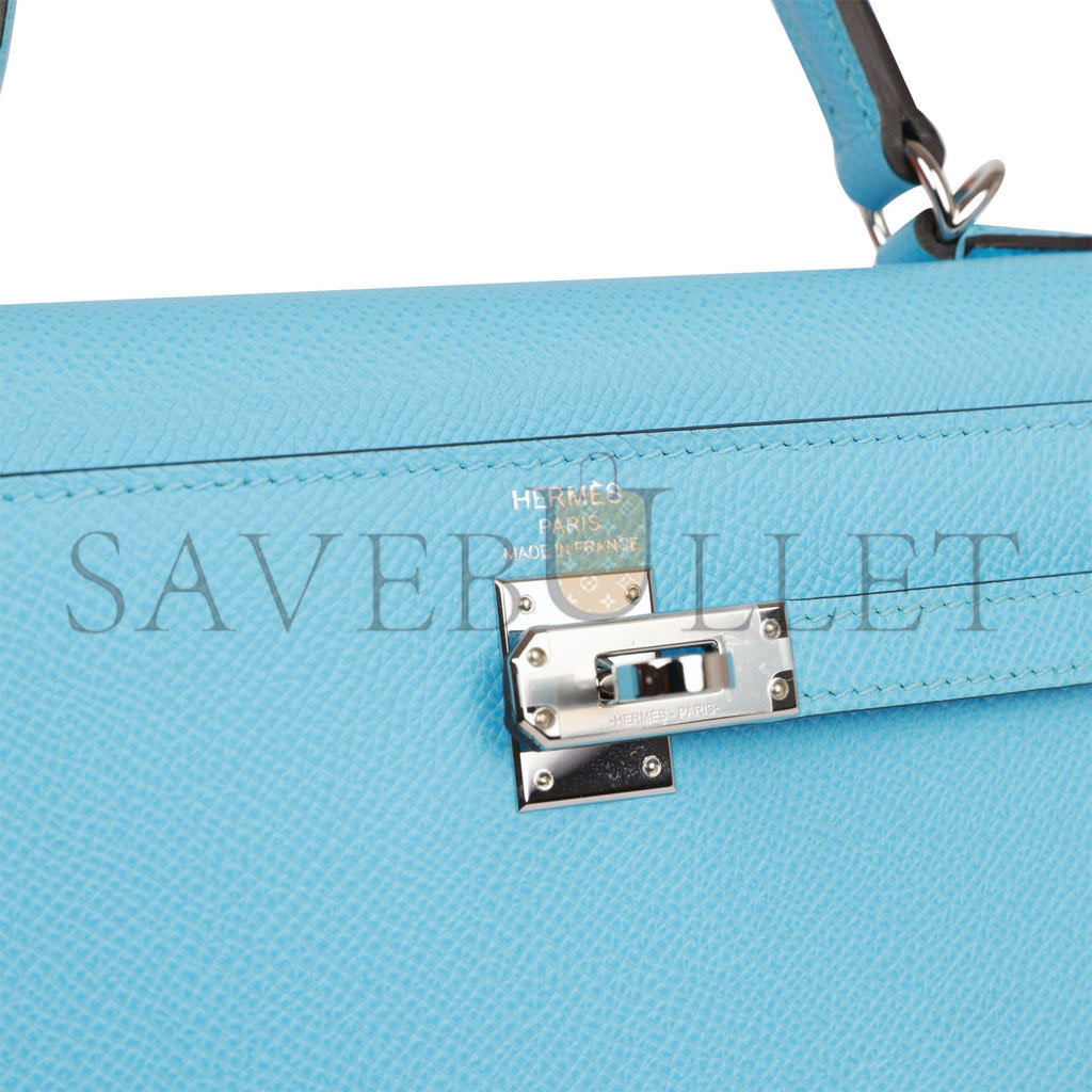 HERMES KELLY 25 EPSOM PALLADIUM HARDWARE (25*17*7cm)