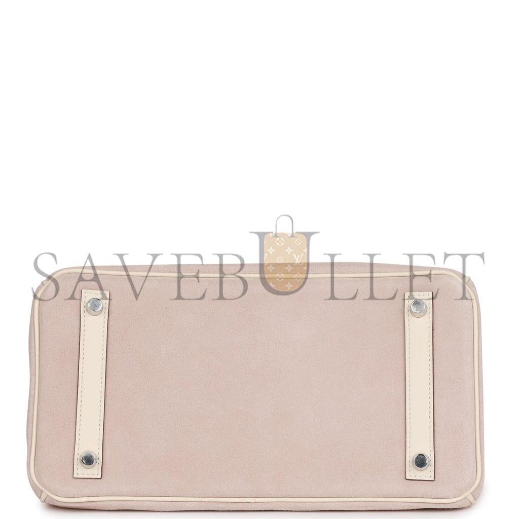HERMES BIRKIN 30 SWIFT AND SUEDE PALLADIUM HARDWARE (30*22*16cm)
