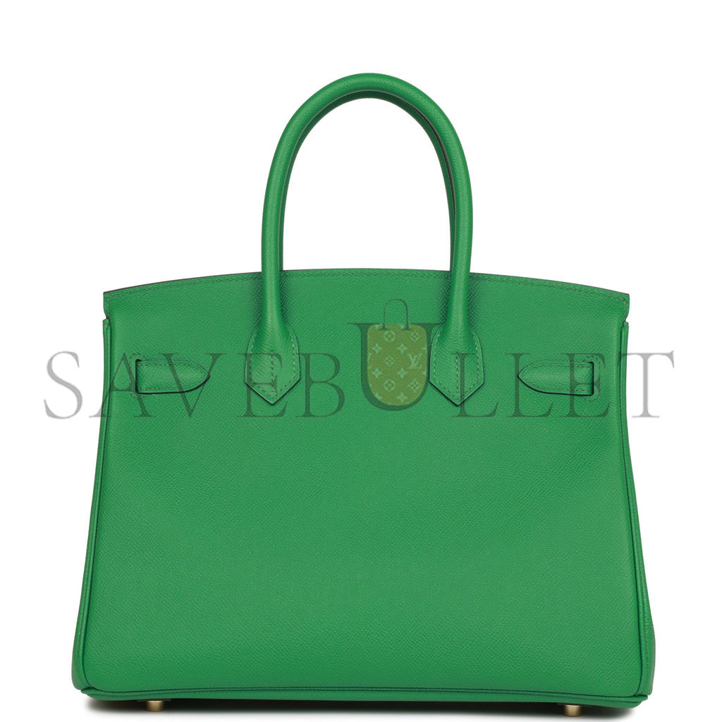HERMES BIRKIN 30 EPSOM GOLD PALLADIUM HARDWARE (30*22*16cm)