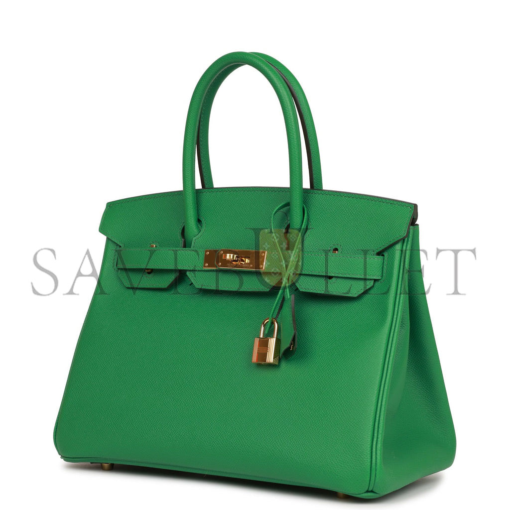 HERMES BIRKIN 30 EPSOM GOLD PALLADIUM HARDWARE (30*22*16cm)