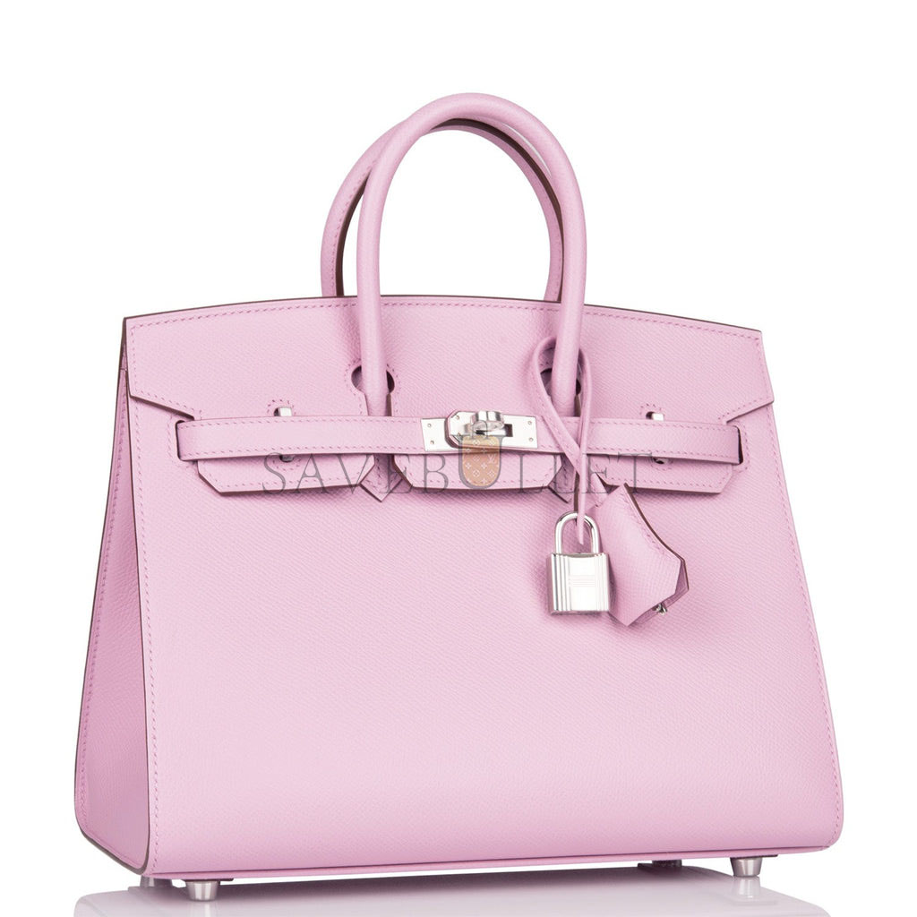 HERMES BIRKIN 25 EPSOM PALLADIUM HARDWARE (25*20*13cm)