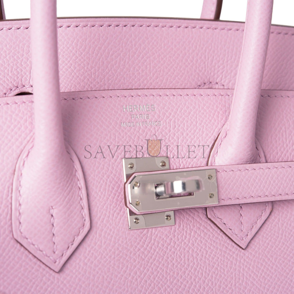 HERMES BIRKIN 25 EPSOM PALLADIUM HARDWARE (25*20*13cm)