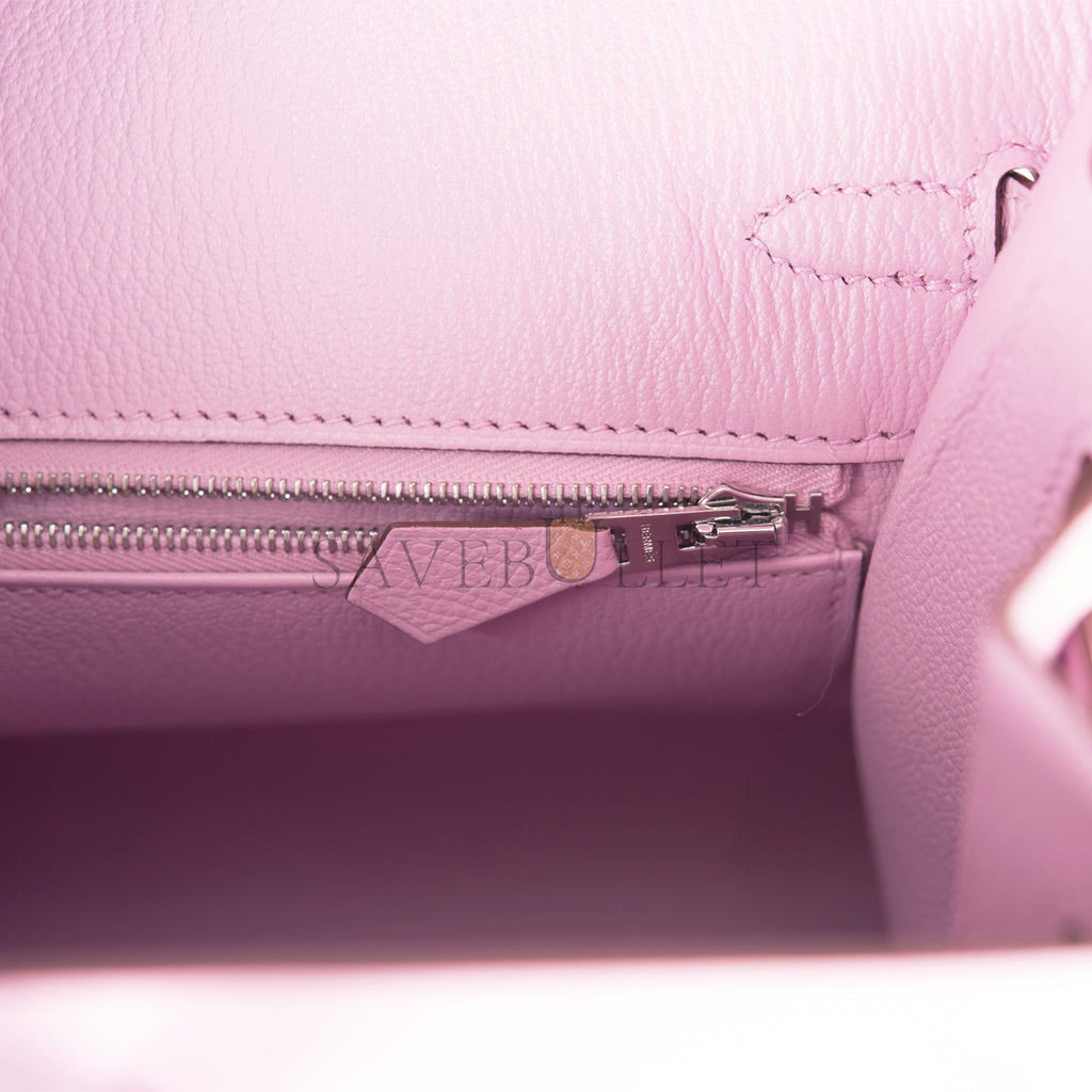 HERMES BIRKIN 25 EPSOM PALLADIUM HARDWARE (25*20*13cm)