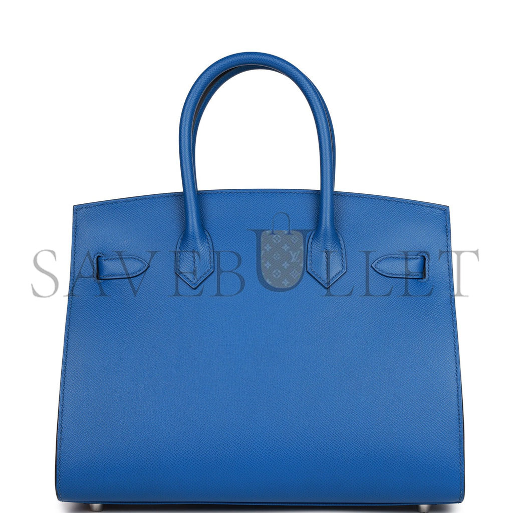 HERMES BIRKIN 30 BLEU FRANCE EPSOM PALLADIUM HARDWARE (30*22*16cm)