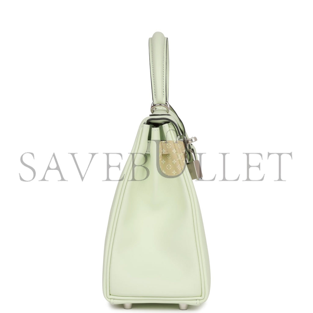 HERMES KELLY 25 SWIFT PALLADIUM HARDWARE (25*17*7cm)