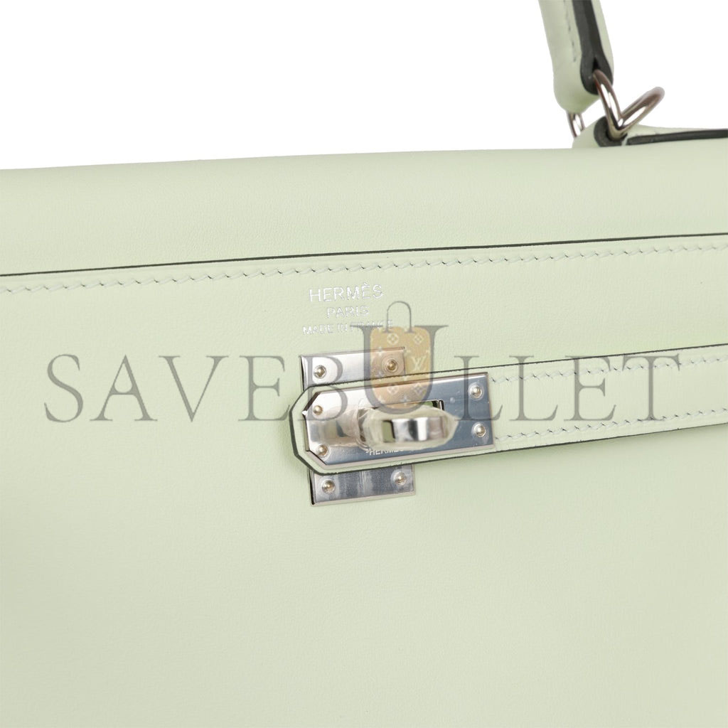 HERMES KELLY 25 SWIFT PALLADIUM HARDWARE (25*17*7cm)