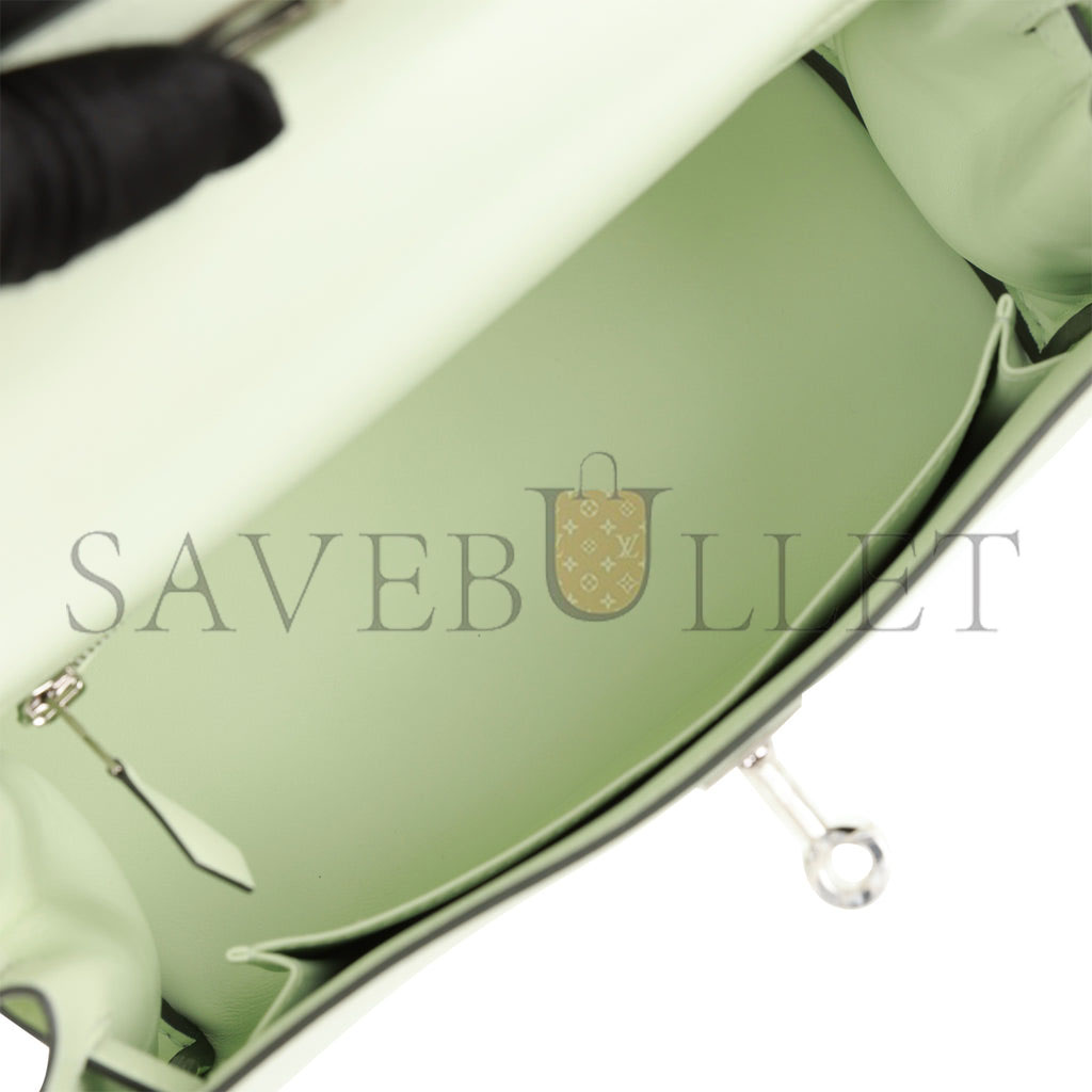 HERMES KELLY 25 SWIFT PALLADIUM HARDWARE (25*17*7cm)