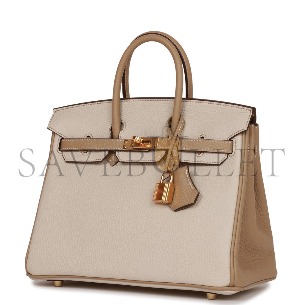 HERMES BIRKIN 25 TOGO BRUSHED GOLD HARDWARE (25*20*13cm)