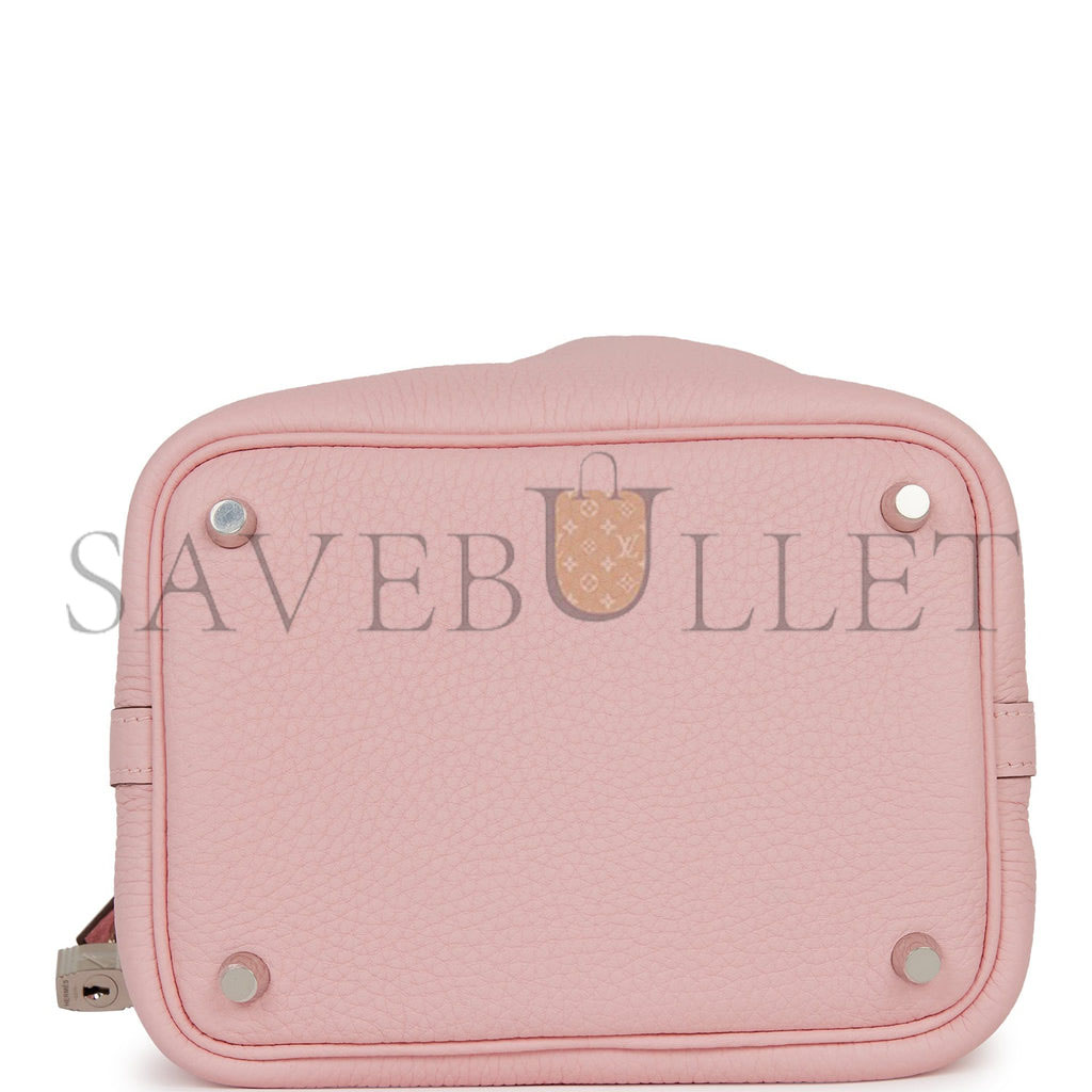 HERMES PICOTIN LOCK 18 CLEMENCE PALLADIUM HARDWARE (18*18*13cm)