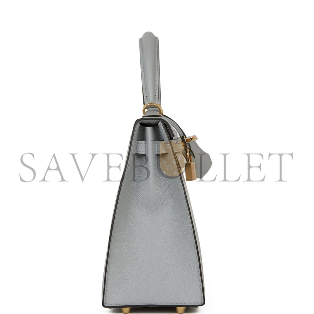 HERMES KELLY 25 EPSOM GOLD PERMABRASS HARDWARE (25*17*7cm)