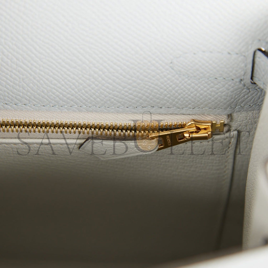 HERMES KELLY 25 EPSOM GOLD PERMABRASS HARDWARE (25*17*7cm)