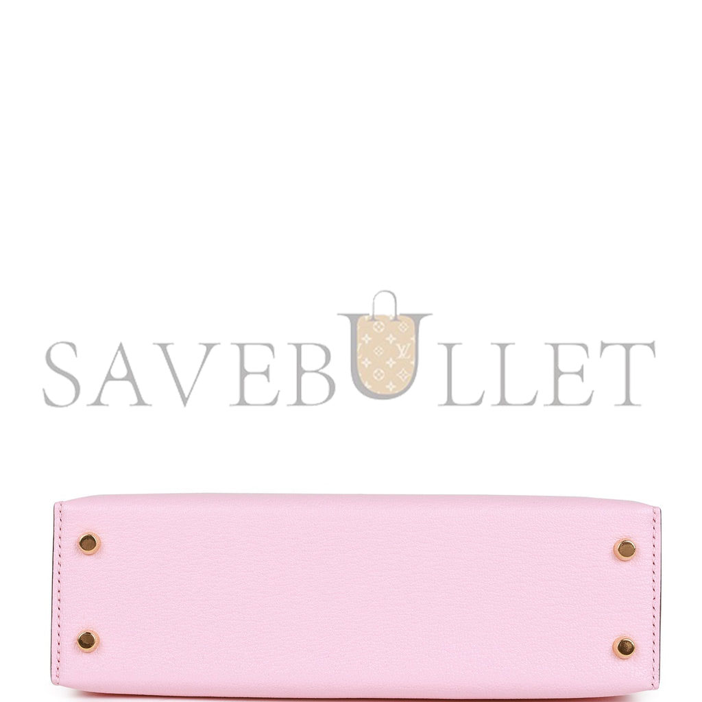 HERMES MINI KELLY CHEVRE GOLD HARDWARE (19*12*5.5cm)