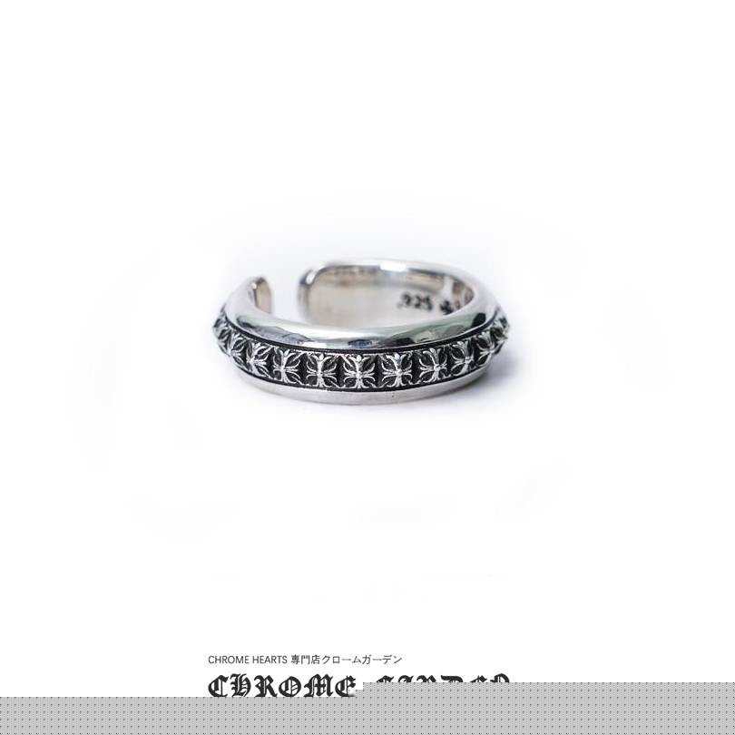 CHROME HEARTS CH PLUS PYRAMID OPEN BAND RING