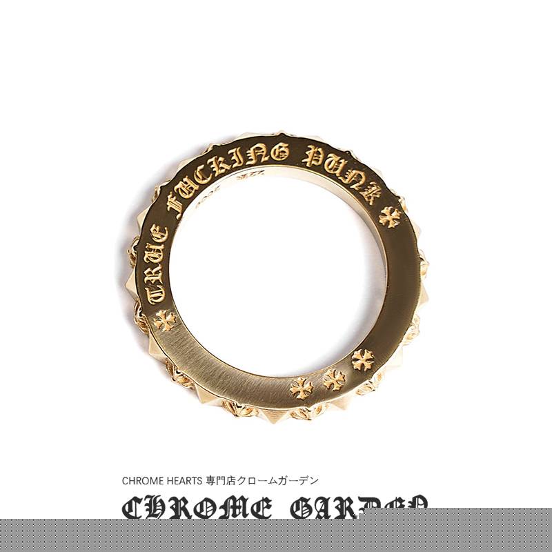 CHROME HEARTS 22K GOLD TRUE FUCKING PUNK RING