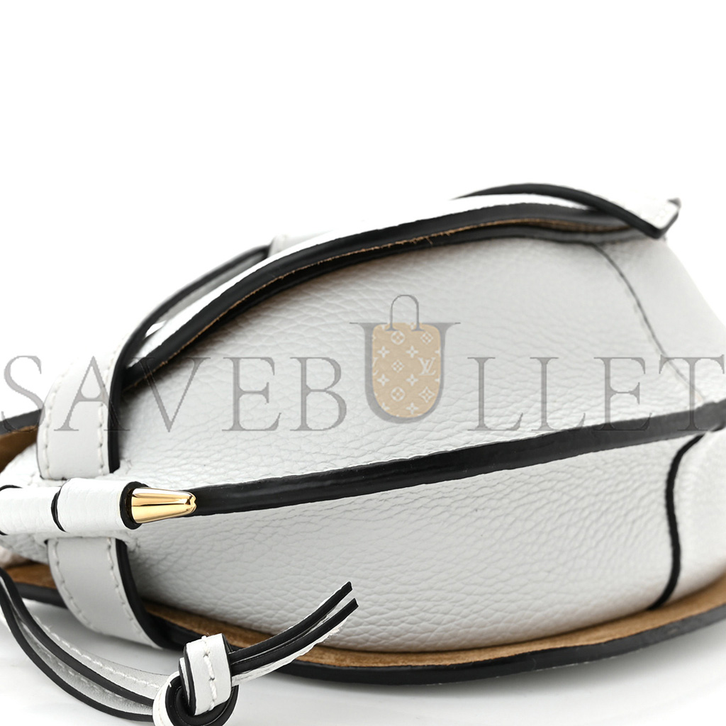 LOEWE GATE PURSE IN WHITE (20*12*7cm)