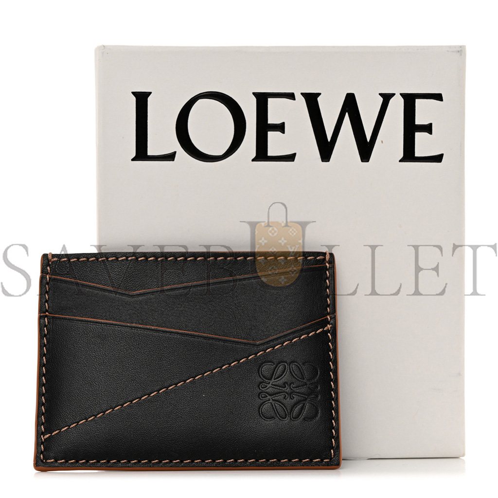 LOEWE CALFSKIN PUZZLE CARD HOLDER BLACK (10*8cm)