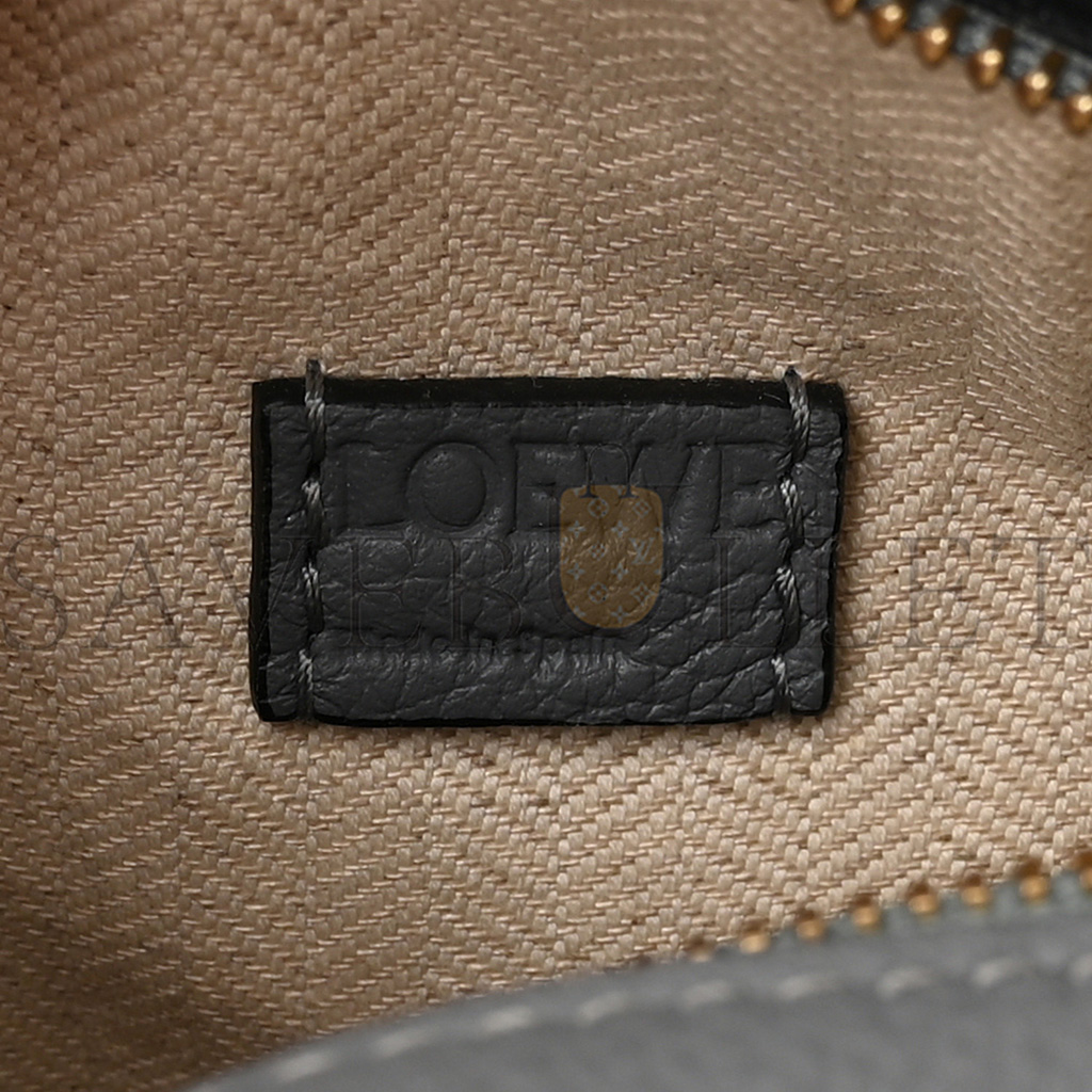 LOEWE CALFSKIN MINI BAG ASPHALT GREY (18*12.5*8cm)
